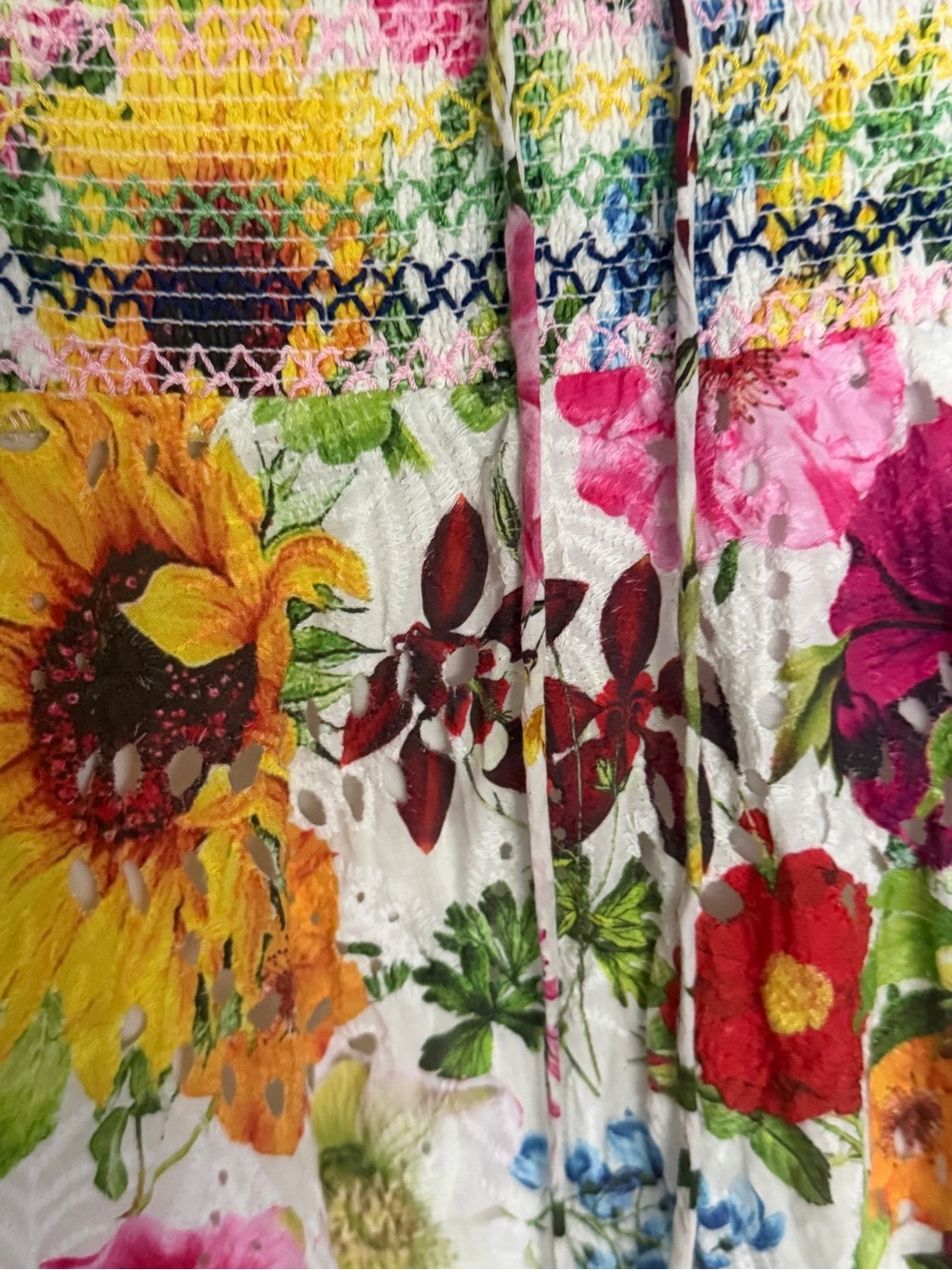 Alice + Olivia Floral Puff-Sleeve Women’s dress - Multicolor - Picture 6 of 6